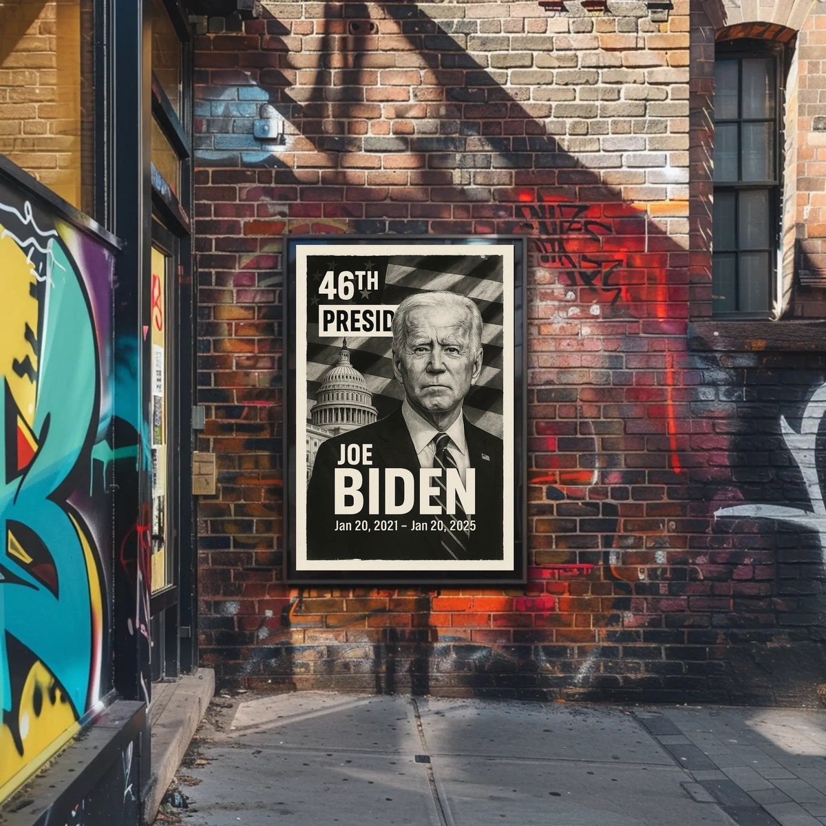 Joe Biden 46th President of the United States Digital Montaje Poster