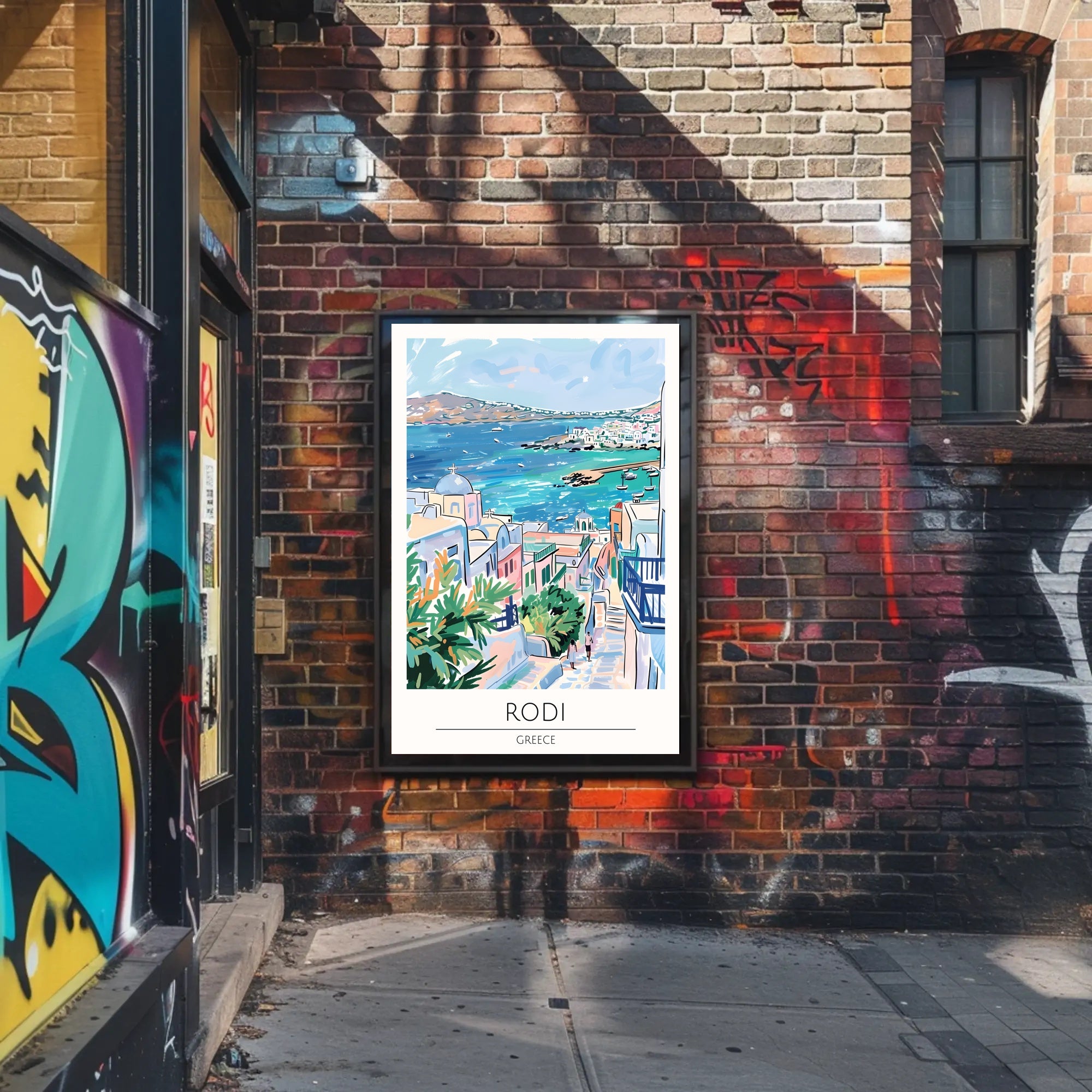 Scenic View of Rodi Poster PosterGoat
