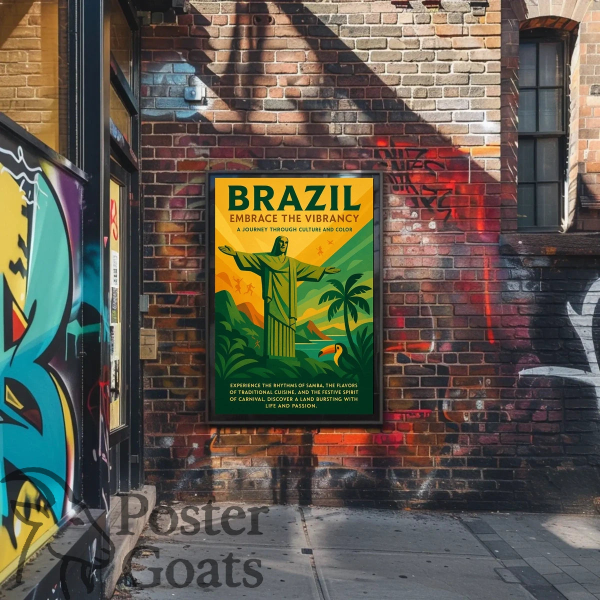 Brazilian Vibrancy and Culture Travel Poster