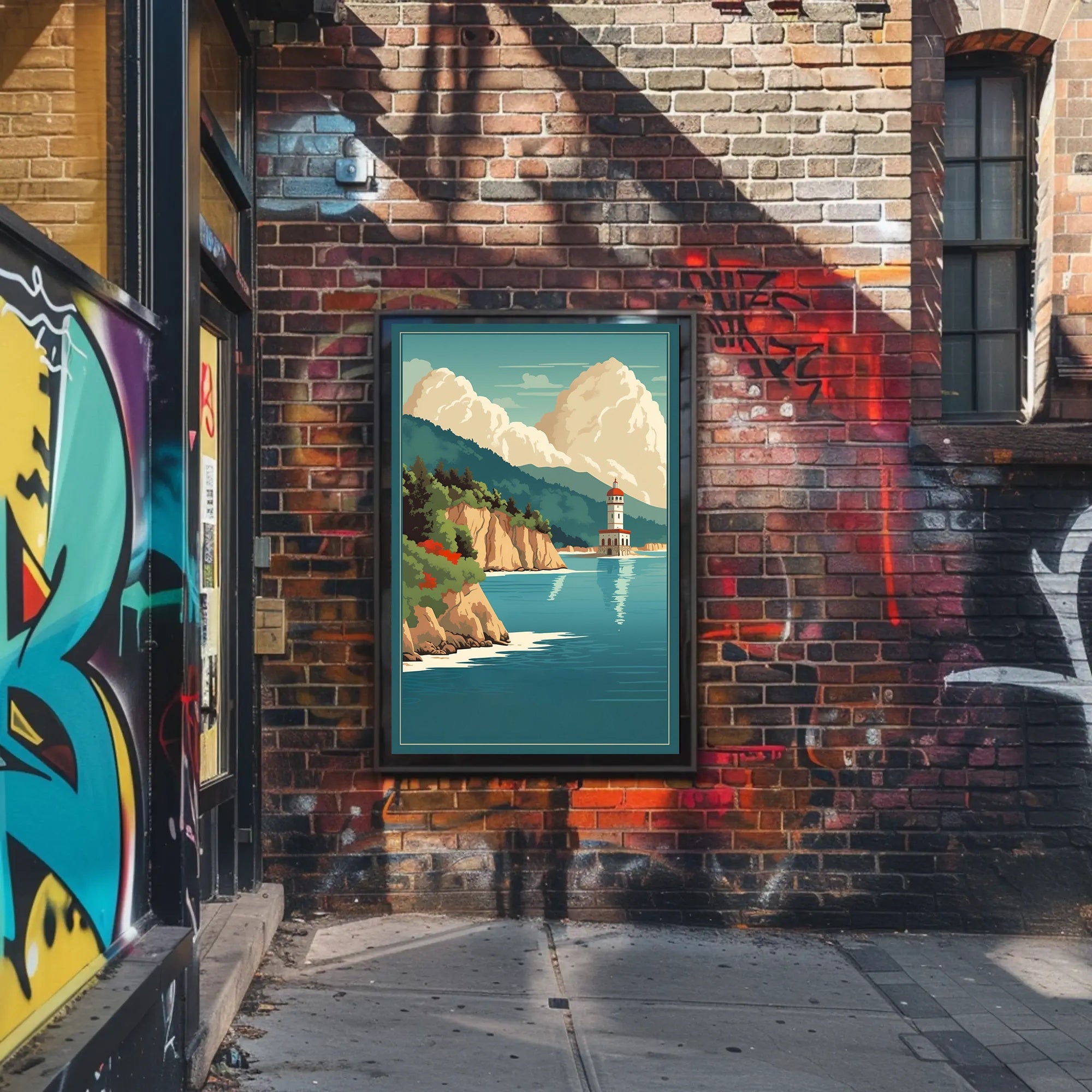 Tranquil Coastal Lighthouse Poster