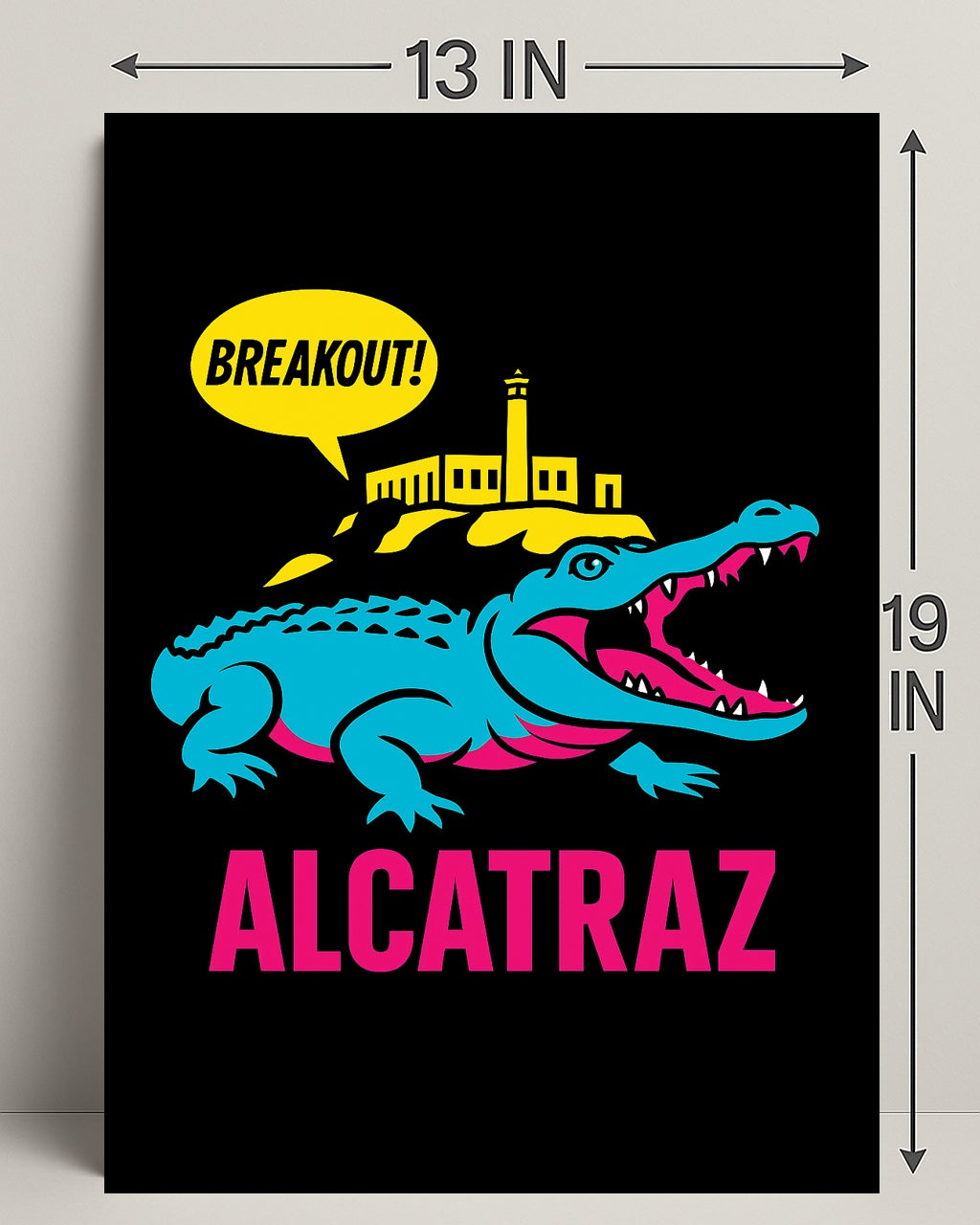 Breakout from Alcatraz Poster PosterGoat