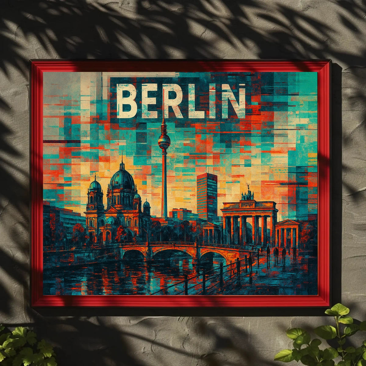 Berlin Skyline Art Poster
