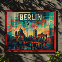 Berlin Skyline Art Poster