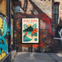 Bora Bora Tropical Escape Travel Poster PosterGoat