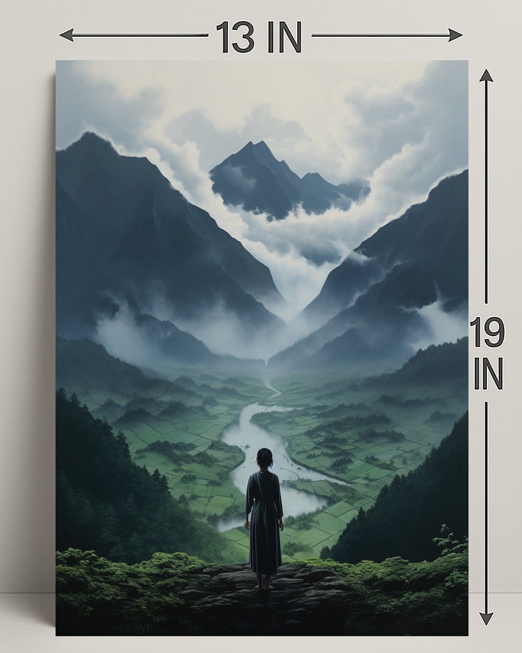 Serenity In The Mountains Poster
