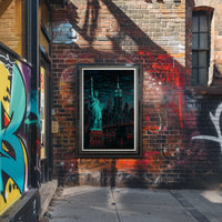 Neon Dreams Of New York Poster Electric City Glow For Living