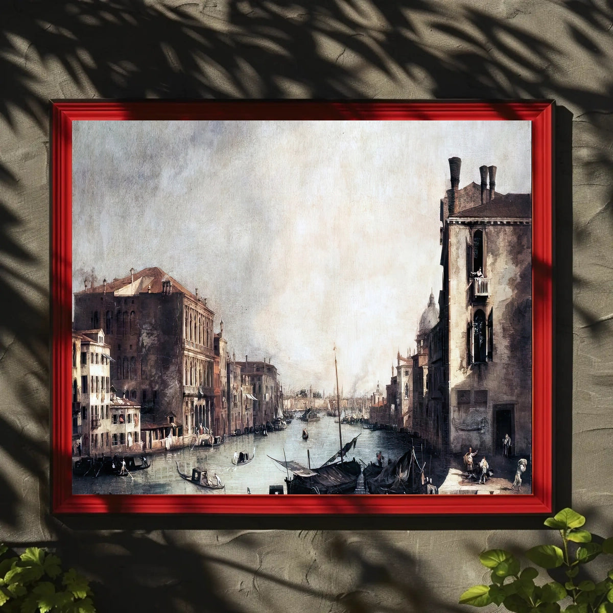 Venetian Canal Masterpiece: European Landscape Urban Cityscape Poster