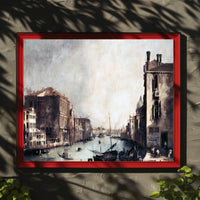 Venetian Canal Masterpiece: European Landscape Urban Cityscape Poster