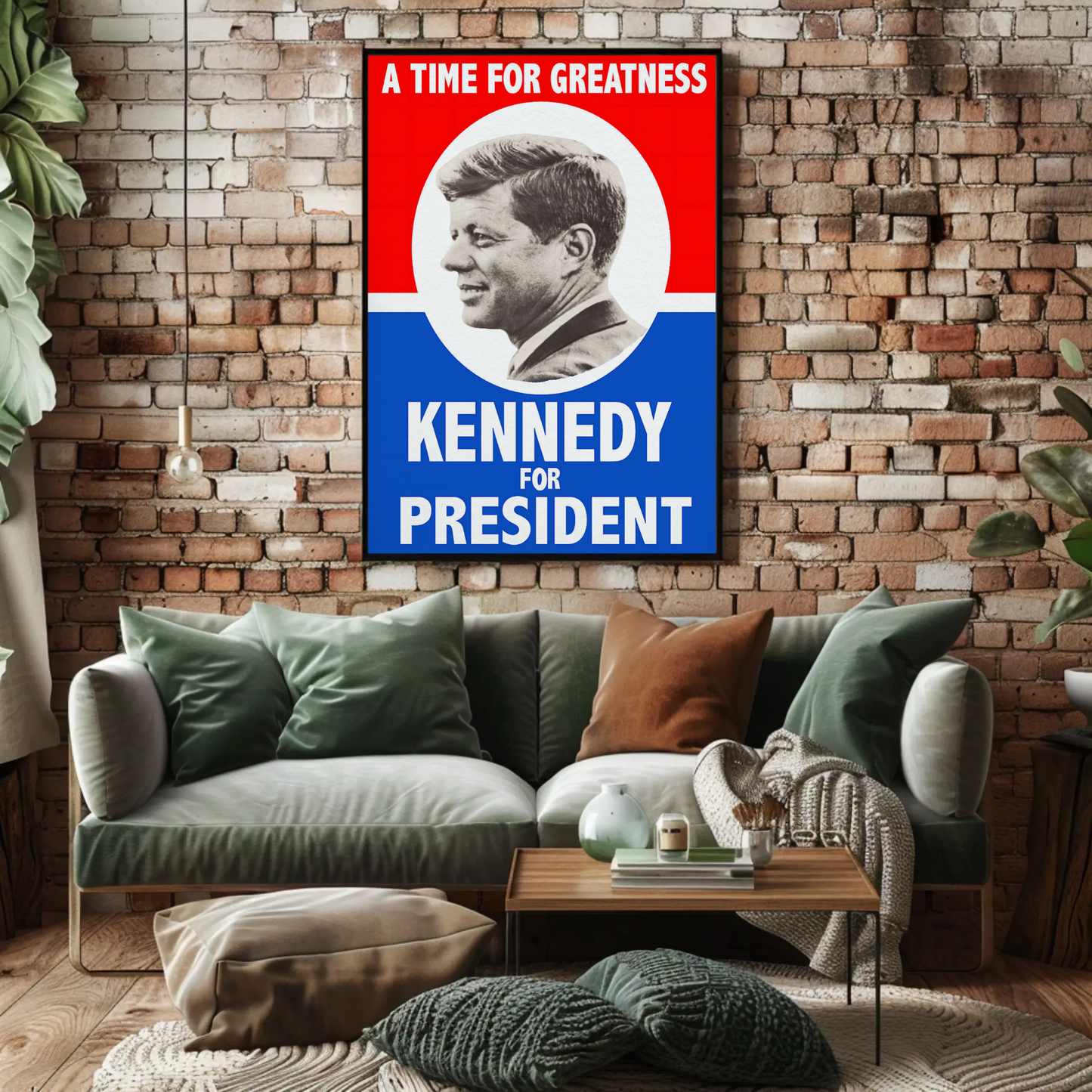 Kennedy for President - A Time for Greatness (1960 Campaign Poster)