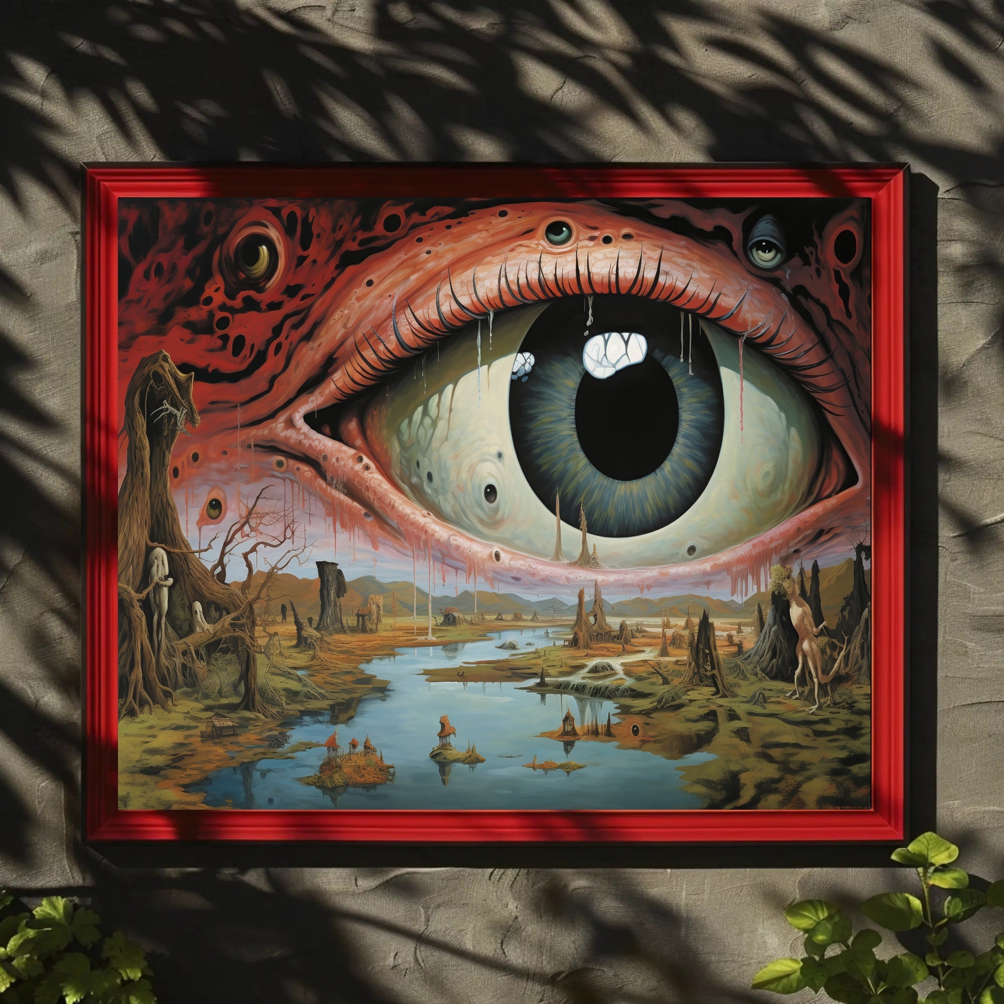 Surreal Dystopian Eye Art Print: Abstract or Artistic Poster