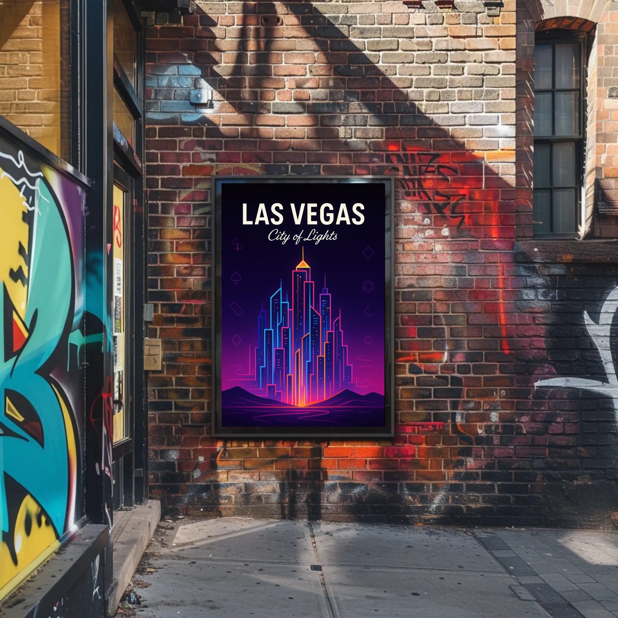 Las Vegas City of Lights Poster PosterGoat