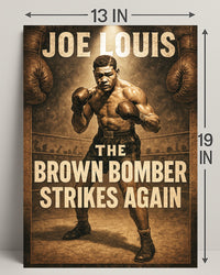 Joe Louis The Brown Bomber Poster PosterGoat