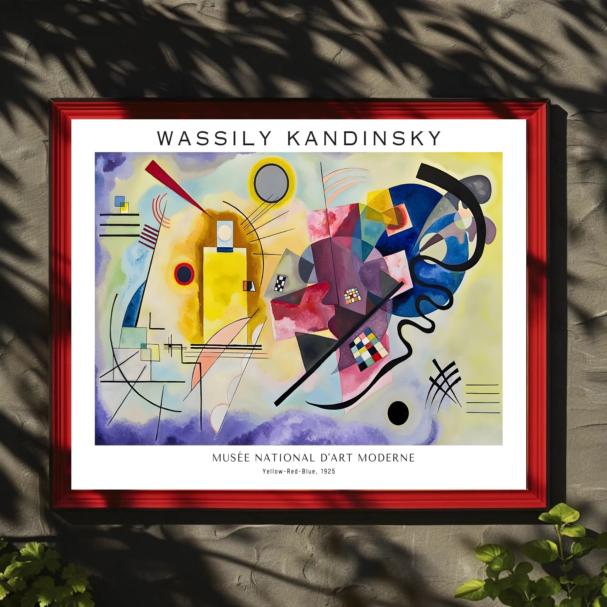 Wassily Kandinsky Yellow-Red-Blue Poster