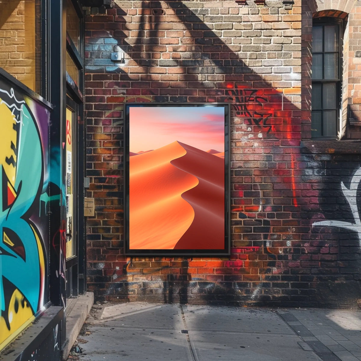 Desert Dunes at Sunset Poster