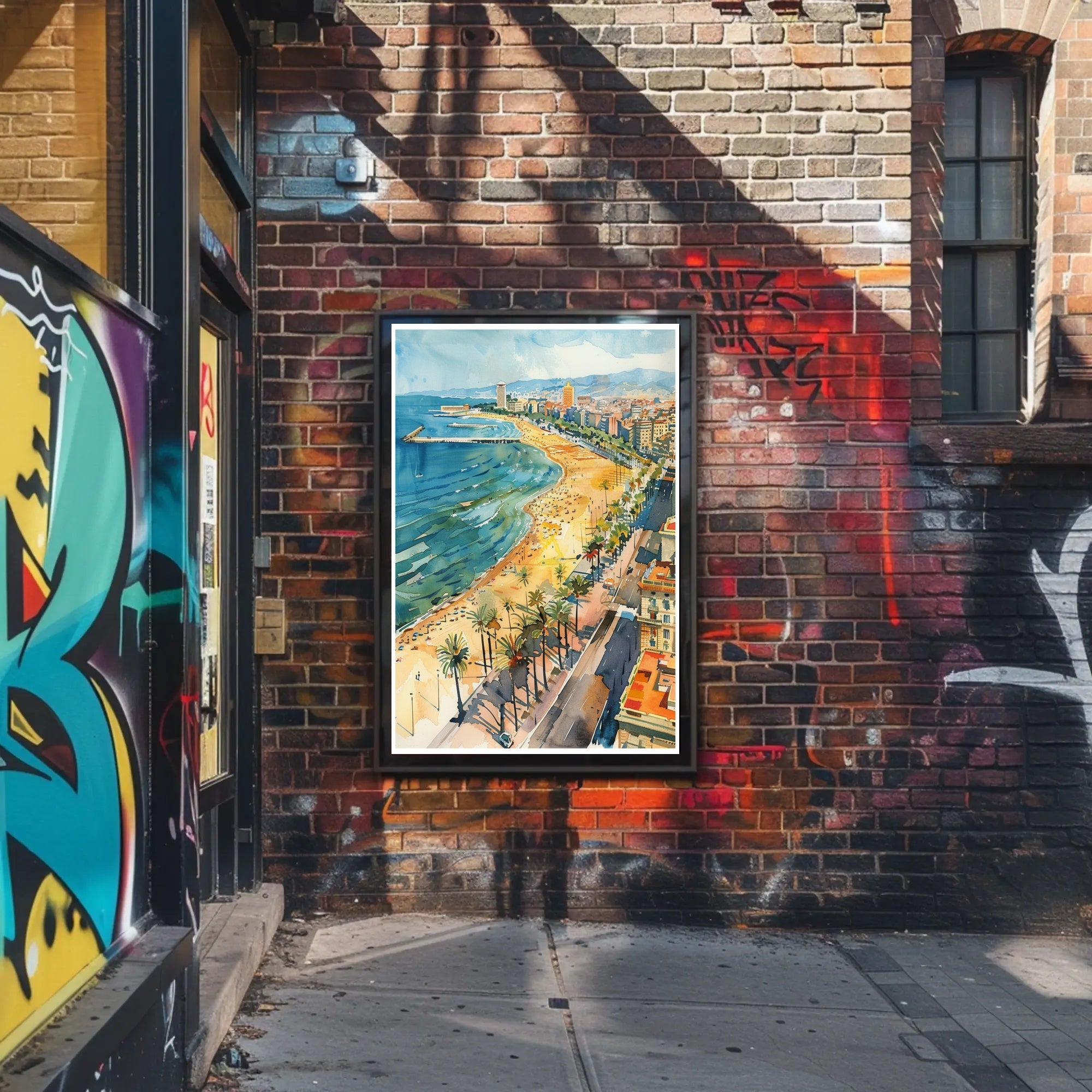 Coastal Cityscape Poster PosterGoat