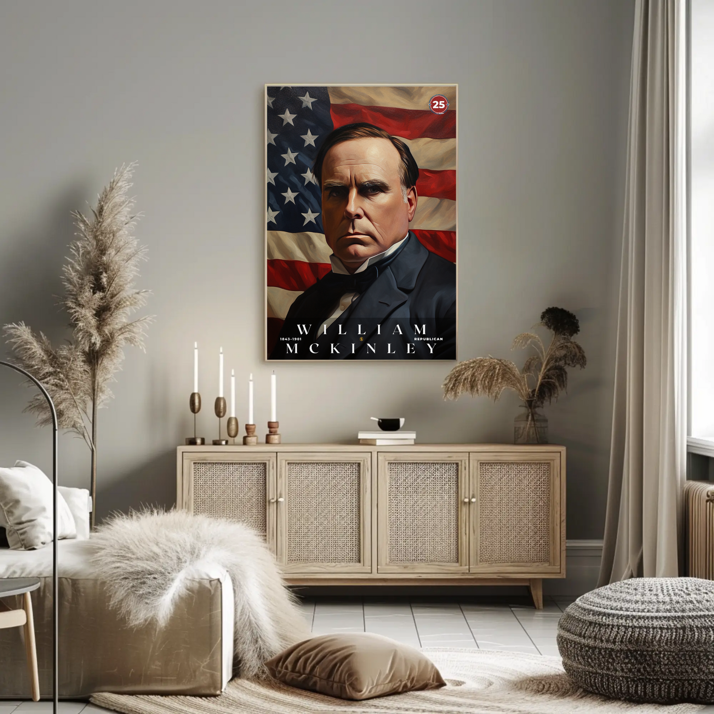 Wiliam McKinley 25th President Of The United States Portrait