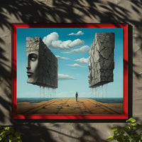 Surreal Coastal Path Artistic Poster