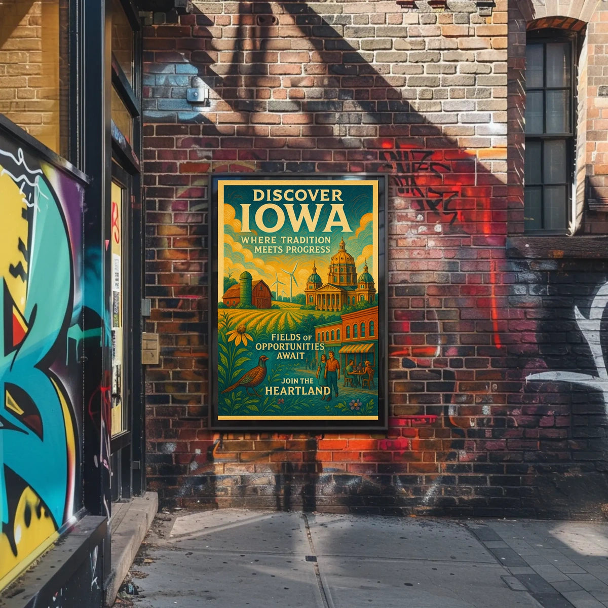 Discover Iowa Poster