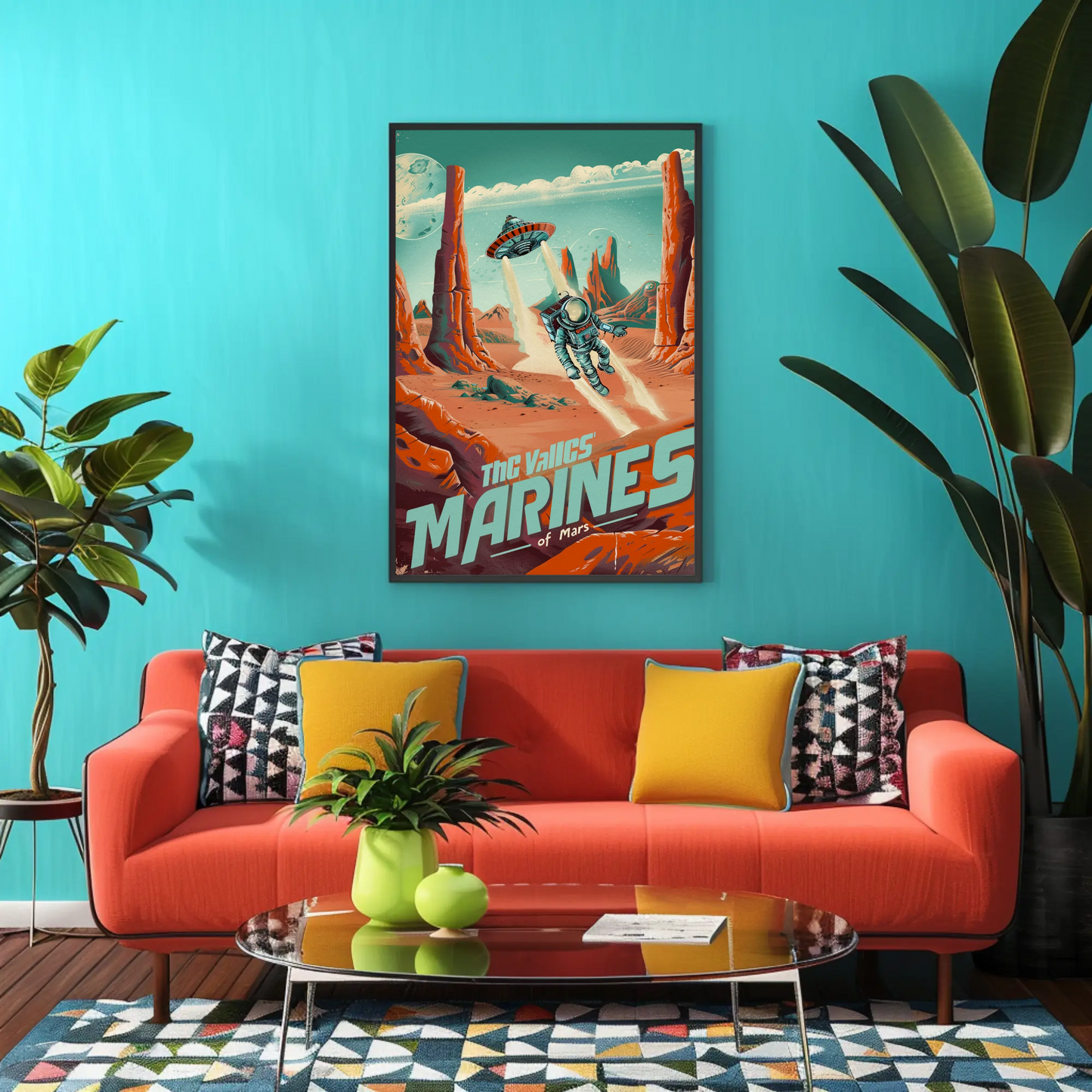 Mars Vintage Poster - Space Marines