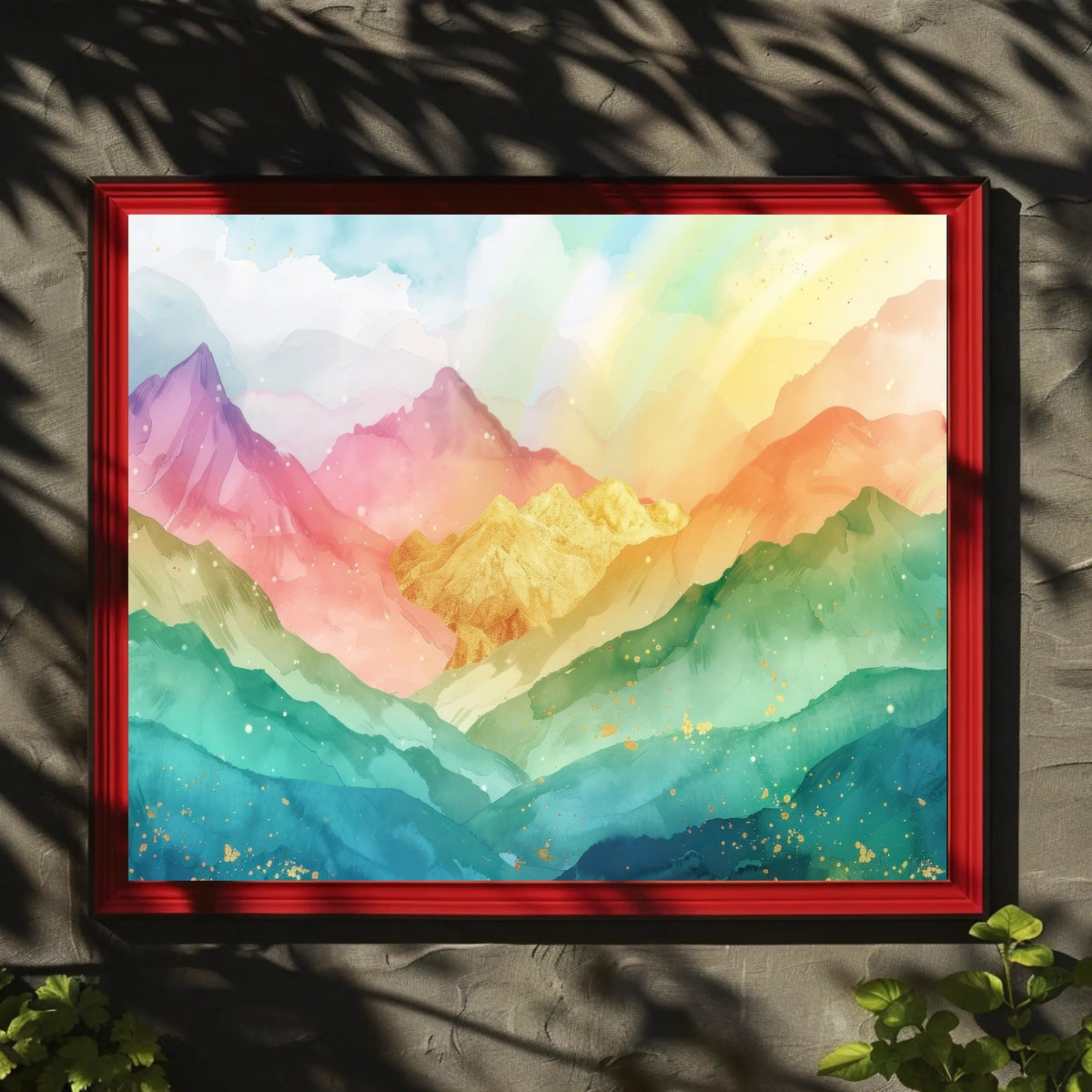 Vibrant Mountain Landscape Poster