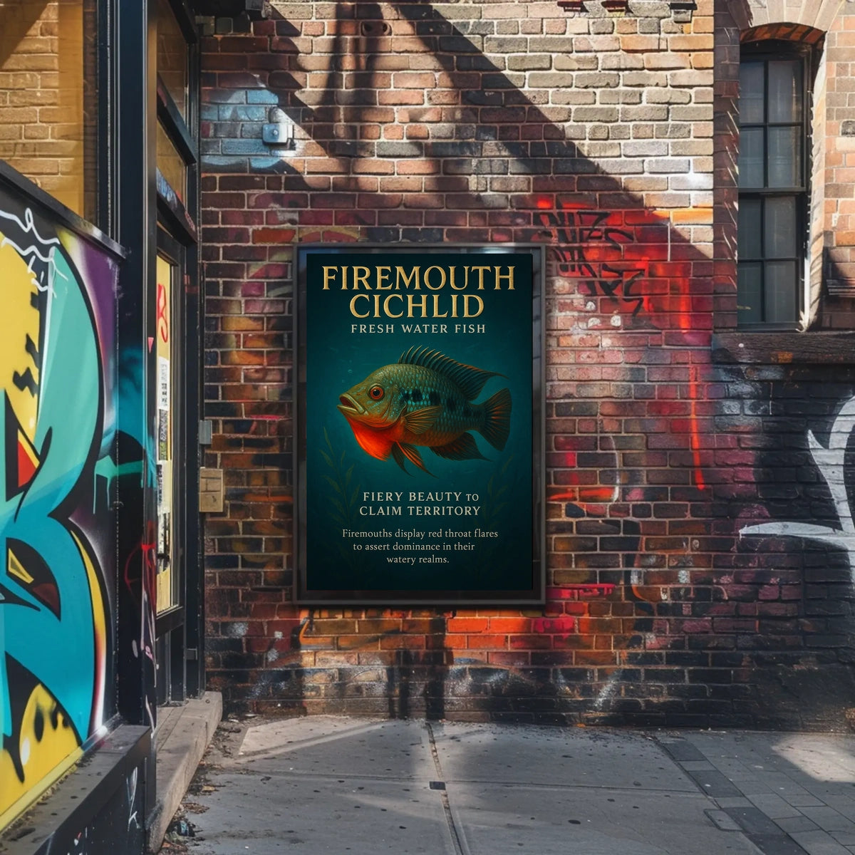 Firemouth Cichlid Fiery Beauty Poster