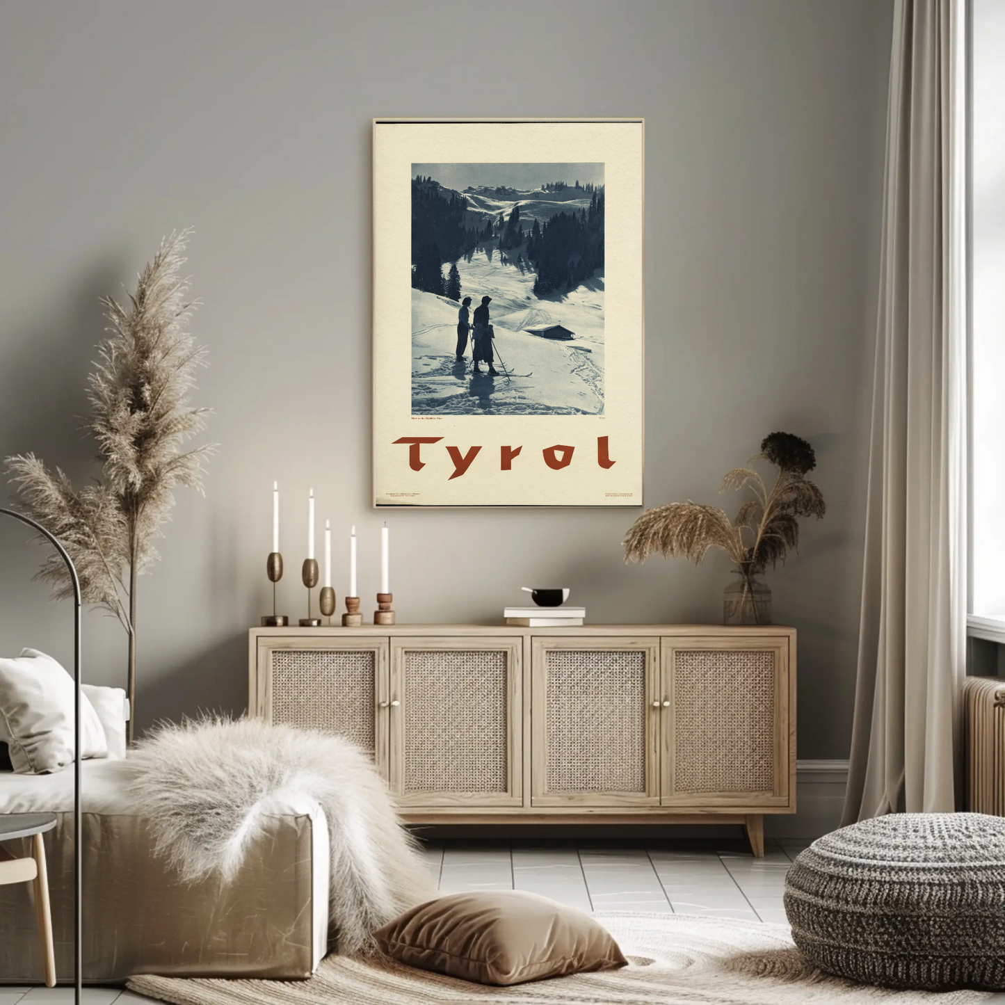 Tyrol Skiing Poster