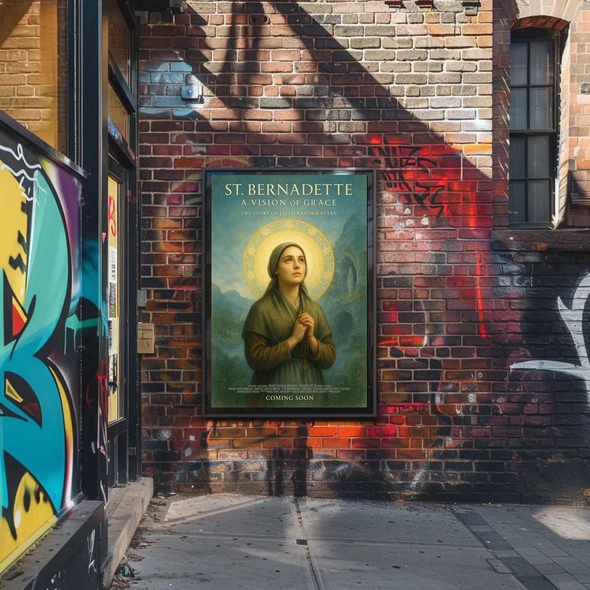 St. Bernadette A Vision of Grace Poster