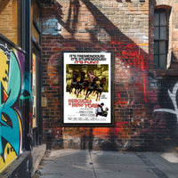 Hercules Conquers New York Mythology Poster Retro Wall Art