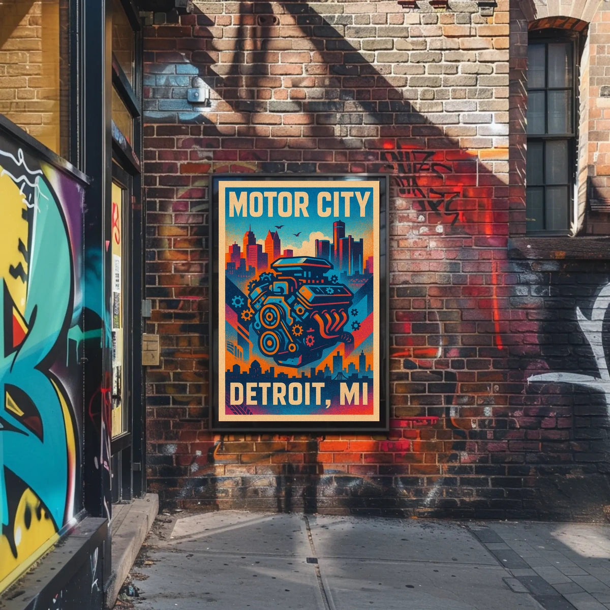 Motor City Detroit, MI Poster
