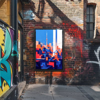 Toronto Abstract Cityscape Modern Art Poster