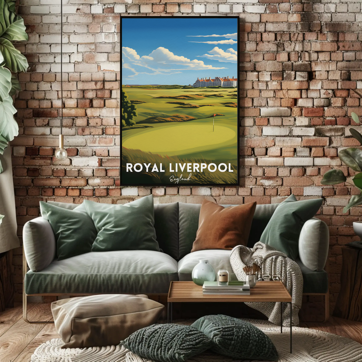 Royal Liverpool Golf Course Travel Poster