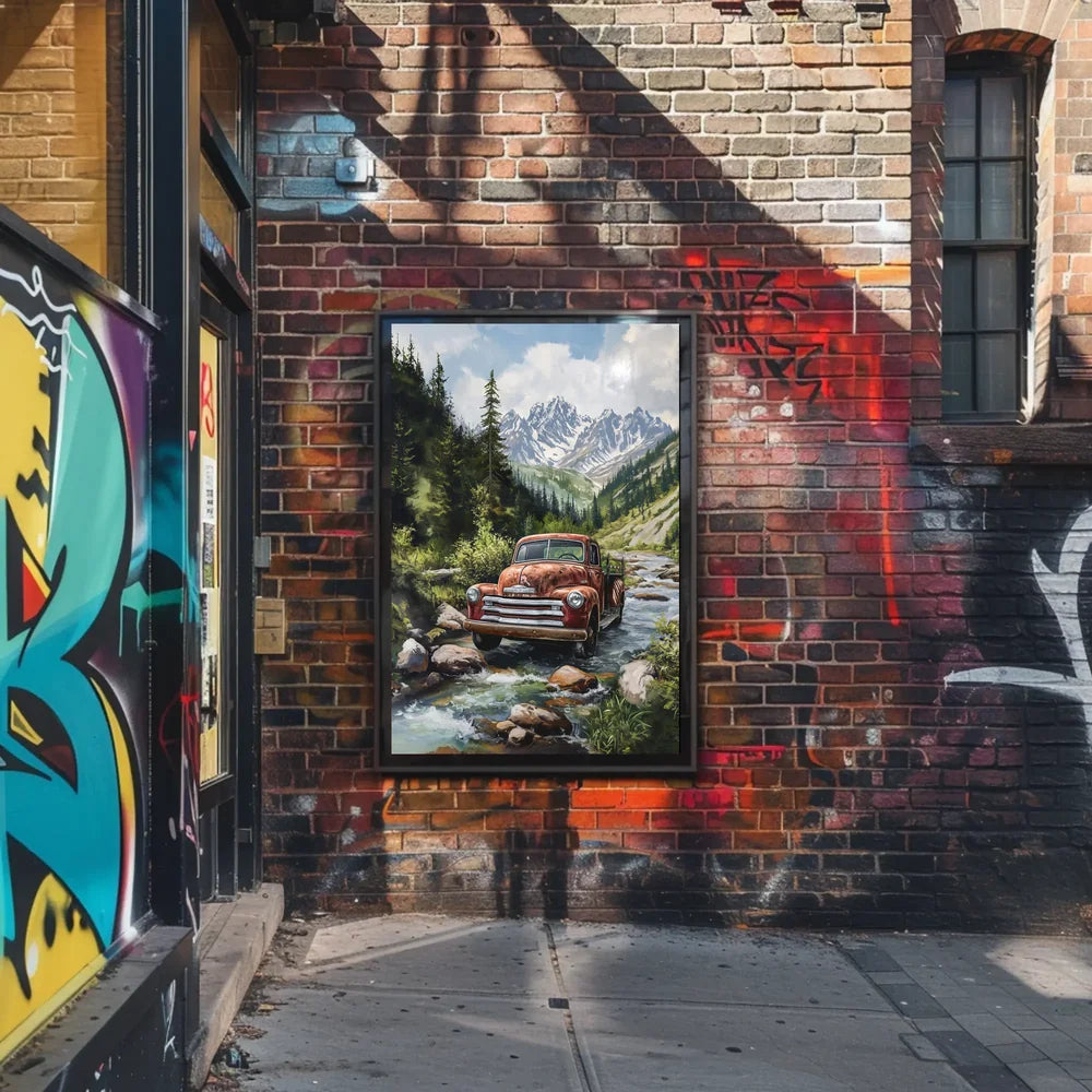 Futuristic Urban Sci-Fi Cityscape Poster