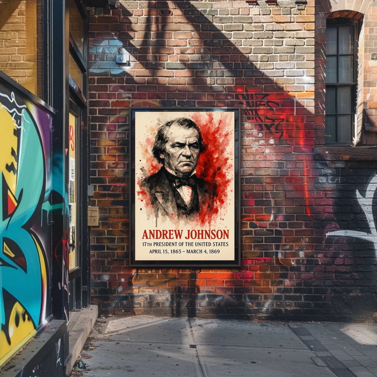 Andrew Johnson Portrait Historical or Presidential Poster
