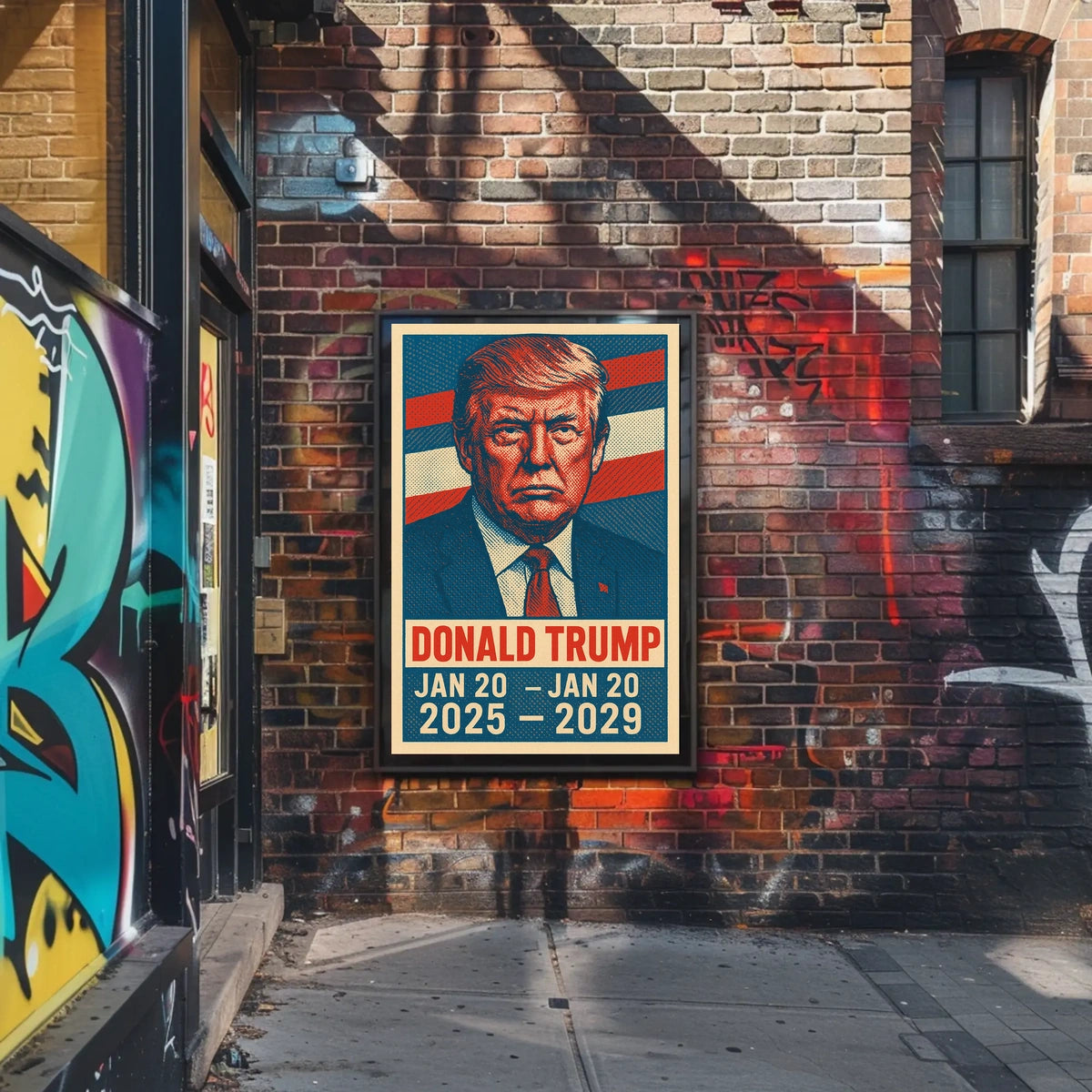 Donald Trump Presidential Term Patriotic Pop Art Poster