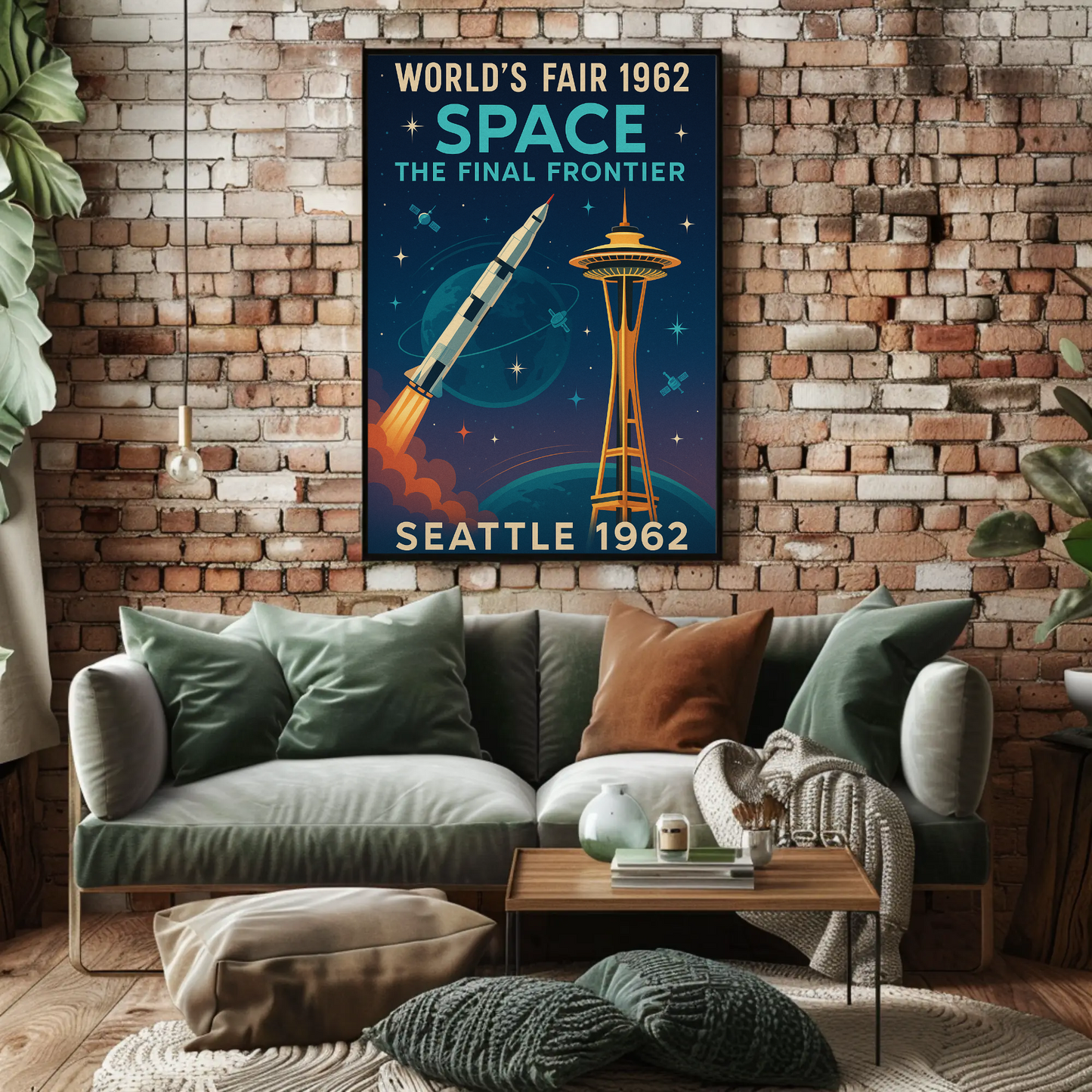 Seattle 1962 World's Fair Travel Poster