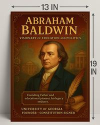 Abraham Baldwin Legacy Vintage Historical Poster