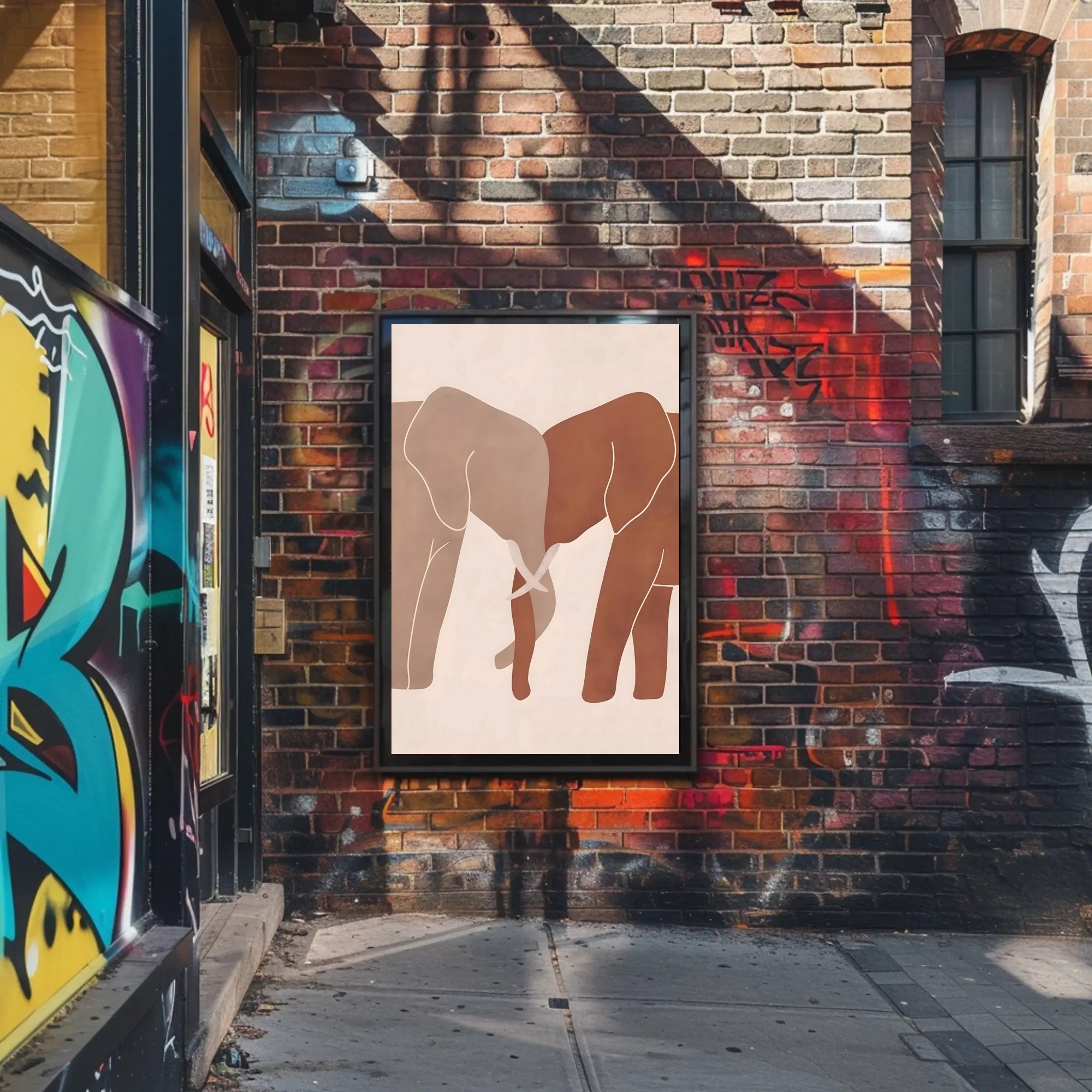 Elephants in Harmony Poster