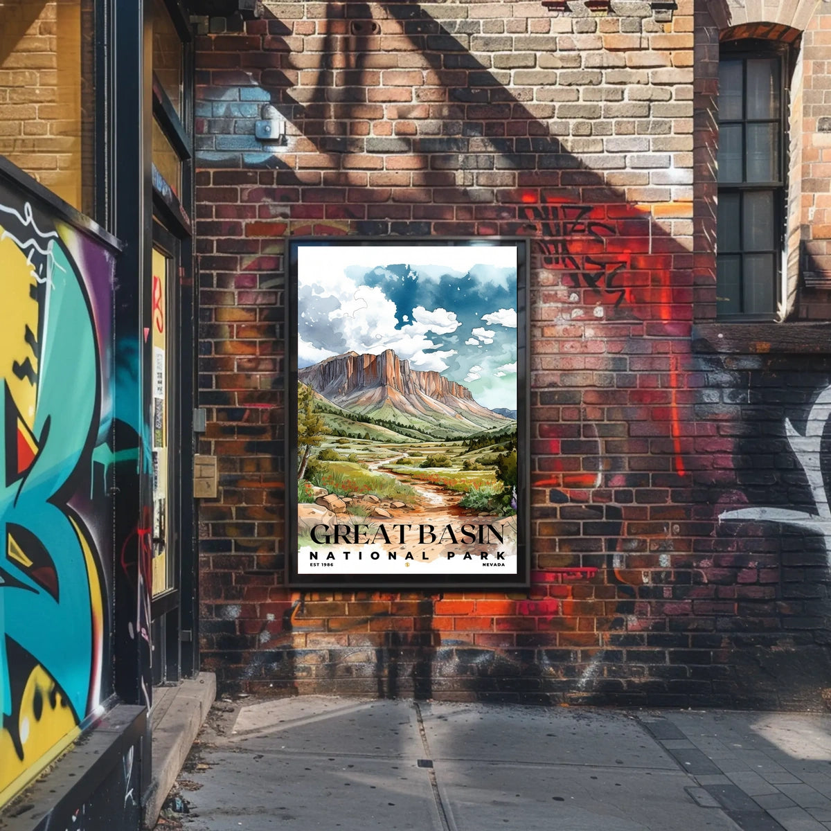 Great Basin Watercolor Wall Art Poster