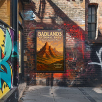 Badlands National Park A Tapestry Poster