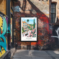 Palermo Illustrated Poster PosterGoat