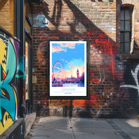 London Skyline at Sunset Poster