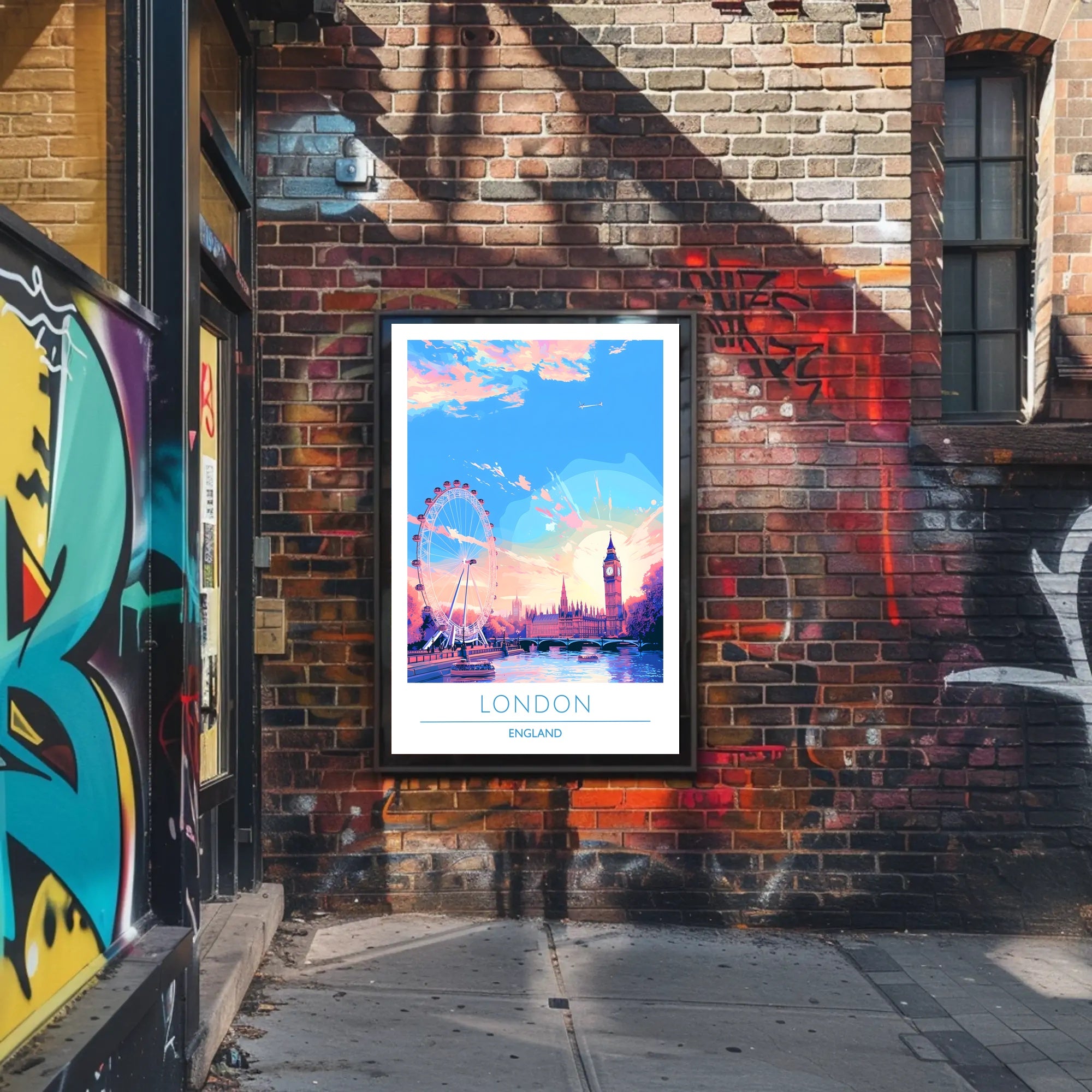 London Skyline at Sunset Poster