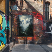 Journey Through The Misty Mountains Poster PosterGoat