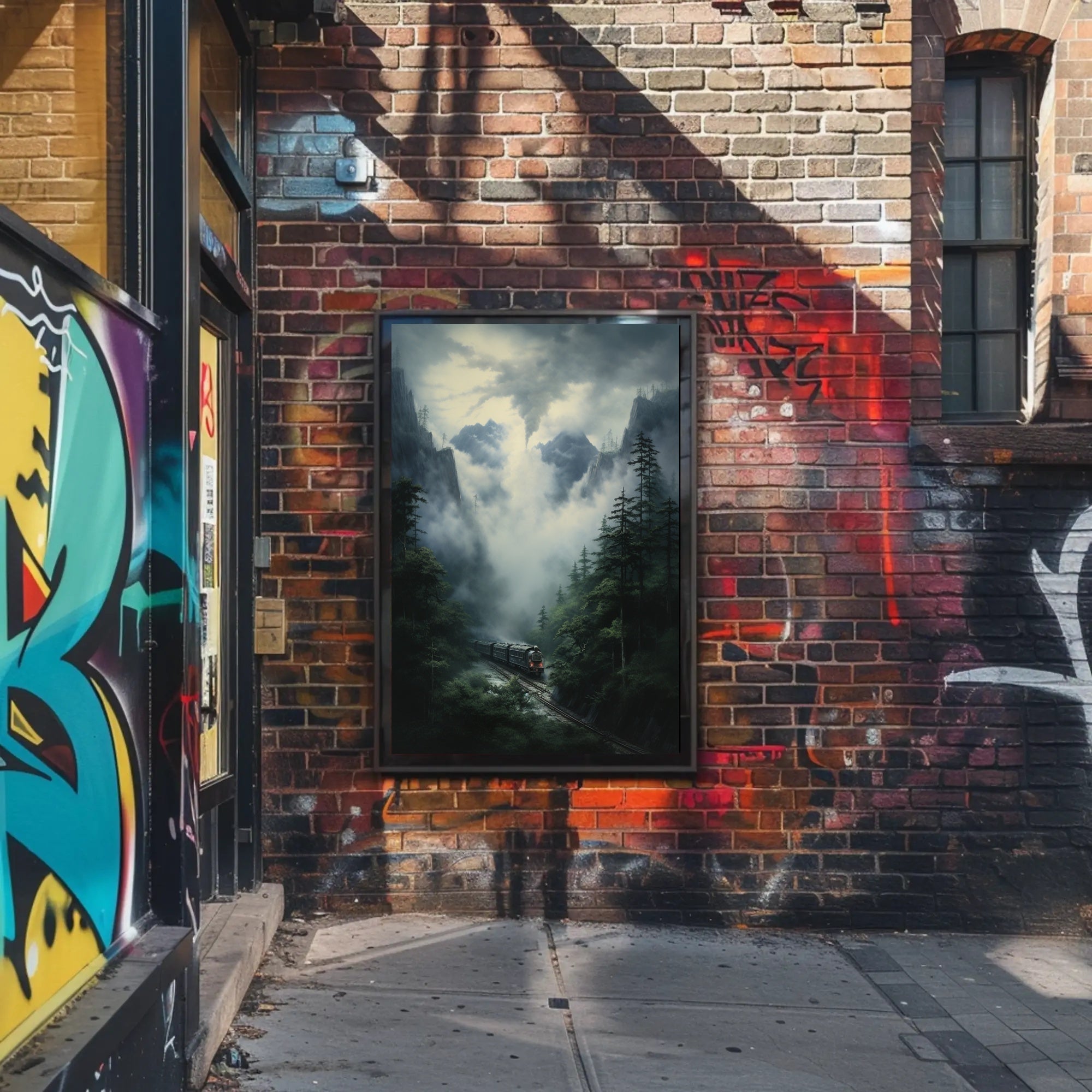 Journey Through The Misty Mountains Poster PosterGoat