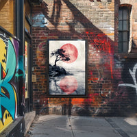 Vintage Car and Landmark Art Deco Poster