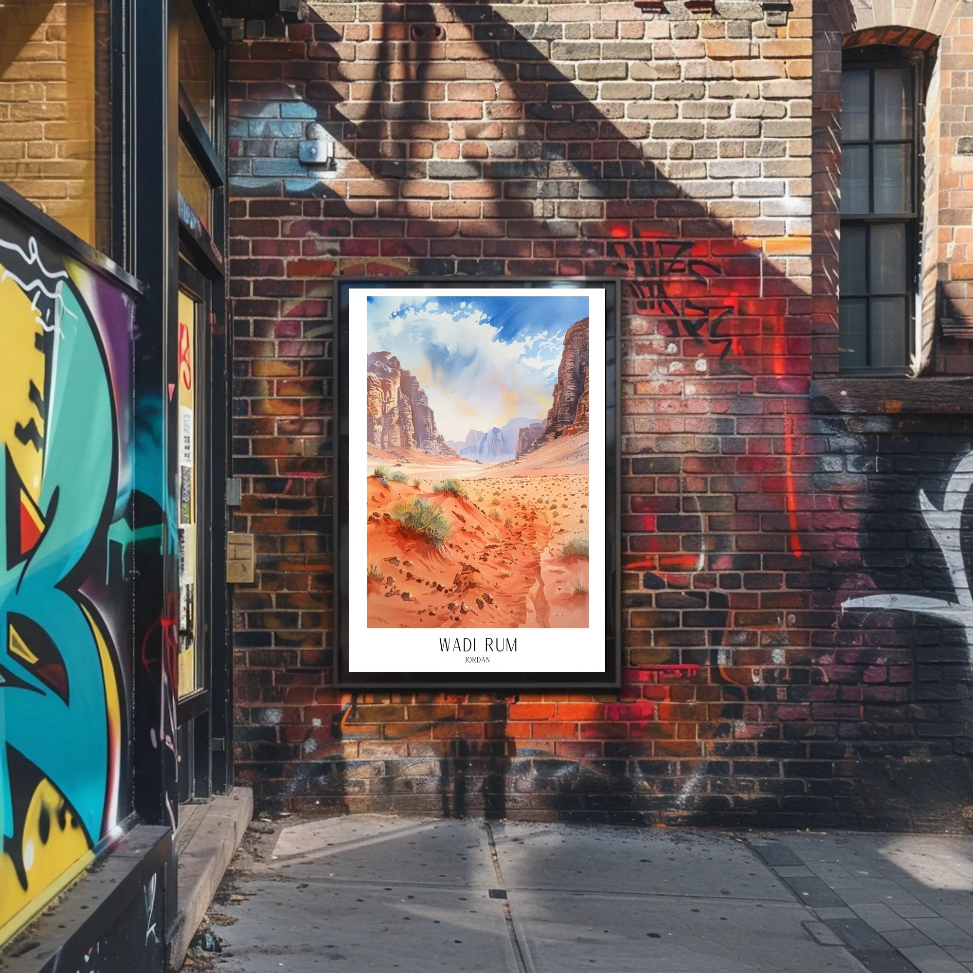 Wadi Rum Desert Adventure Art Travel Poster PosterGoat