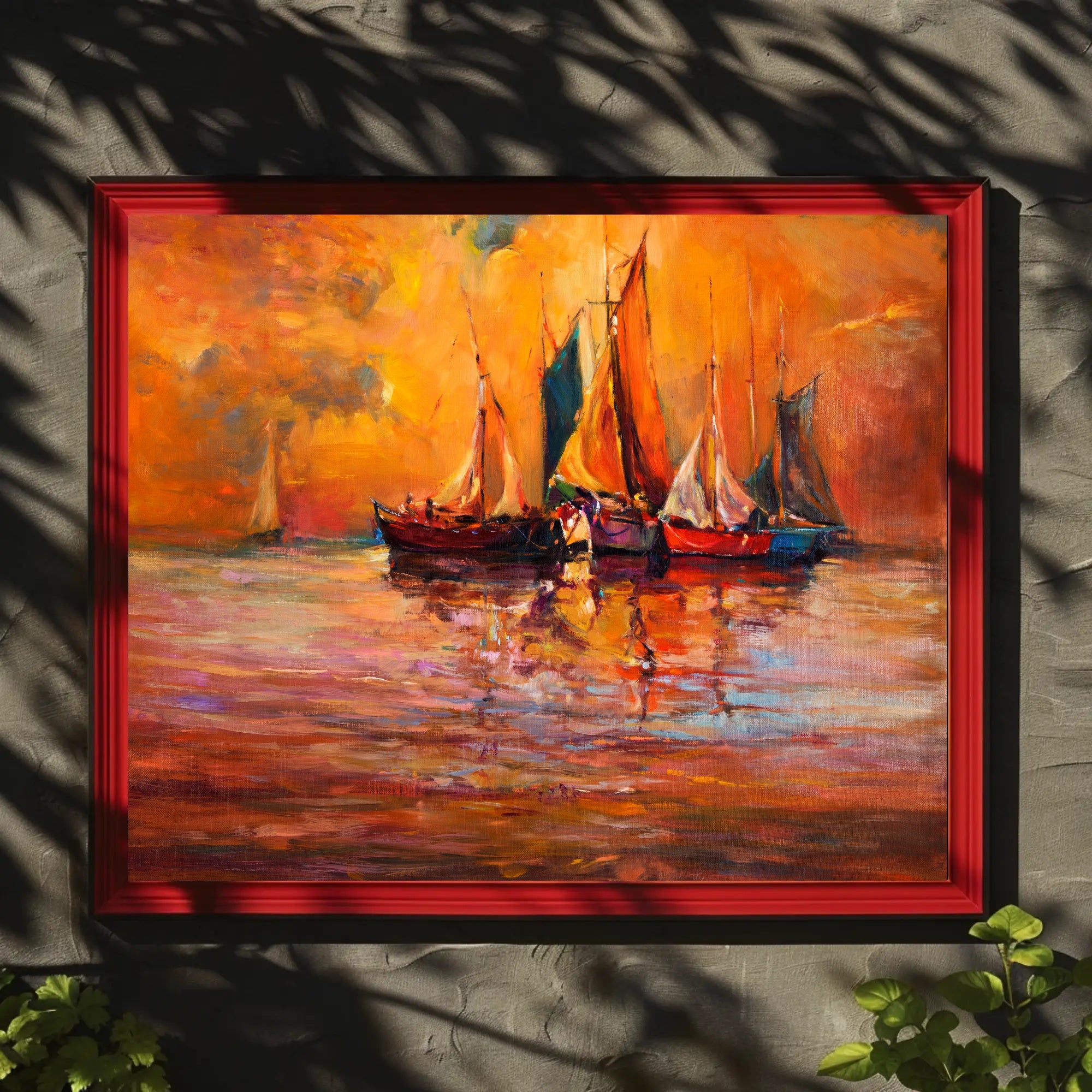 Sunset Sails Poster