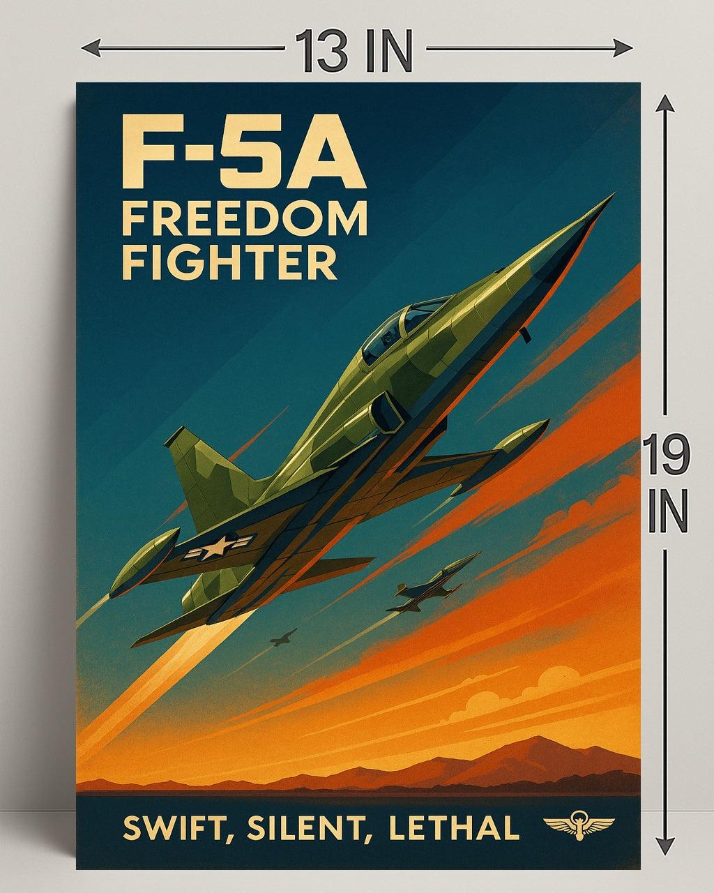 F-5A Freedom Fighter Poster PosterGoat