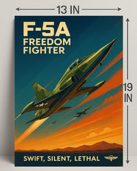 F-5A Freedom Fighter Poster PosterGoat