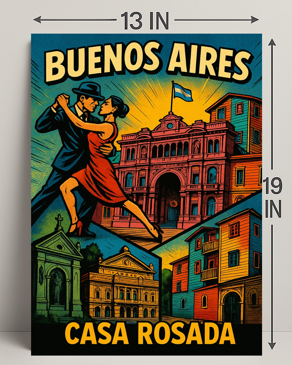 Buenos Aires Casa Rosada Wall Art Print PosterGoat